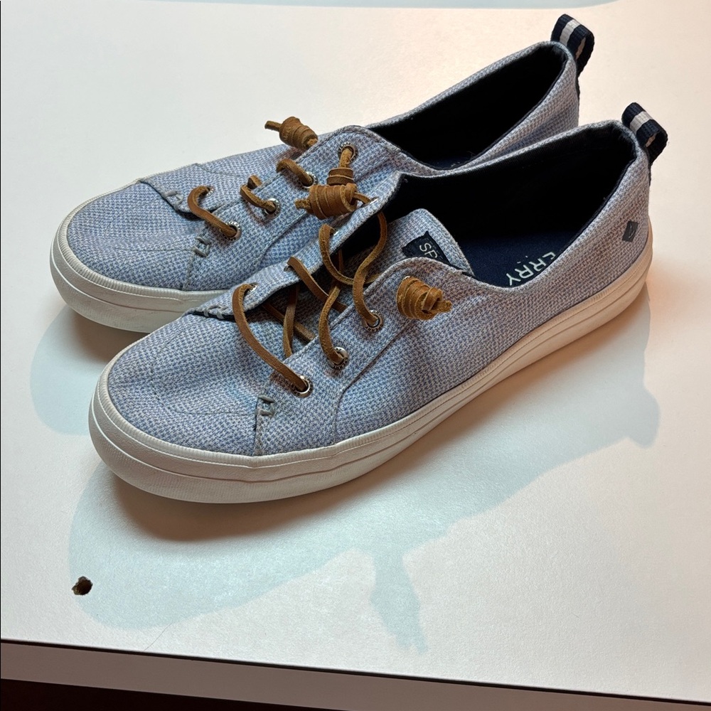 Sperry Sneakers - Crest Vibe Micro Gingham - Blue - Picture 2 of 4